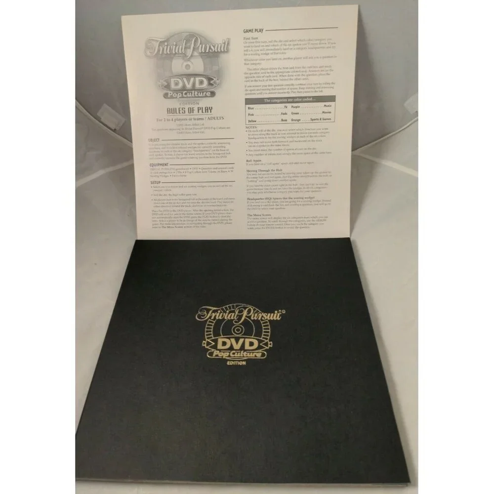 Parker Brothers Trivial Pursuit DVD‎ Pop Culture Family Board Game Complete 2003